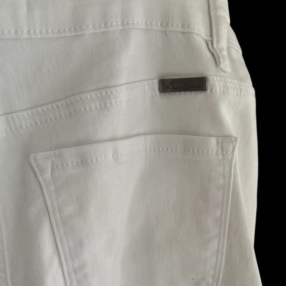 KanCan White Women's Denim Overall Shorts with No Back and Adjustable Straps - Picture 7 of 14